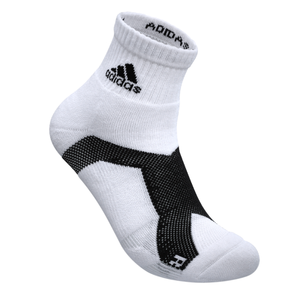 adidas P3.1 強化高機能 短筒運動襪 白色 (增厚強化款)/ 1雙入